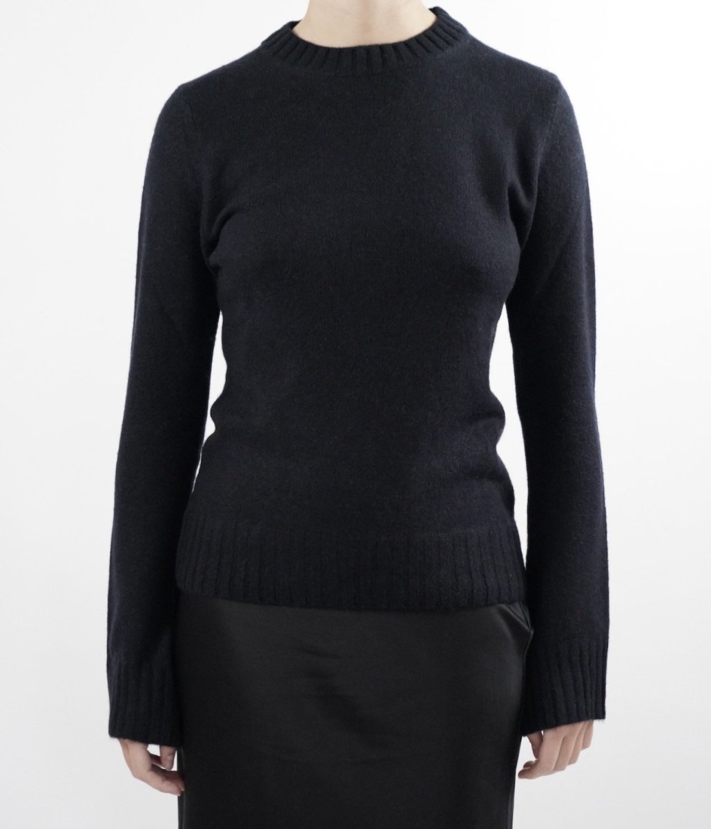 Theresia Sweater Black - Natura Cashmere