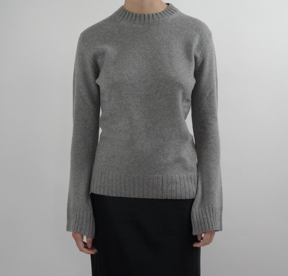 Theresia Sweater Grey Melange - Natura Cashmere